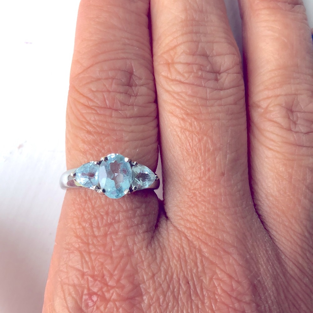 14k white gold ring